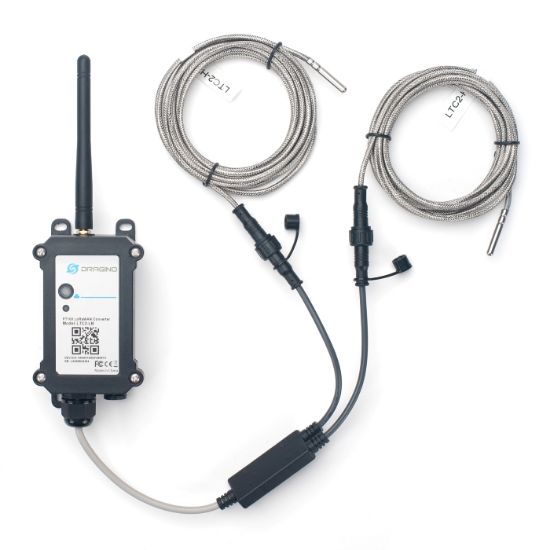 Dragino LTC2 PT100 RTD Temperature Sensor | LoRaWAN, NB-IoT & LTE-M.