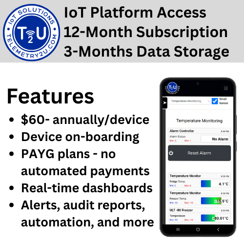 12 Month Platform Subscription - 3-Months Storage [+$60-]